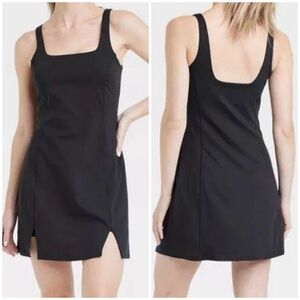 All In Motion Black Knit Slit Active Dress NWT M